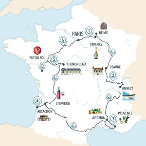 itinéraire du train Le Grand Tour